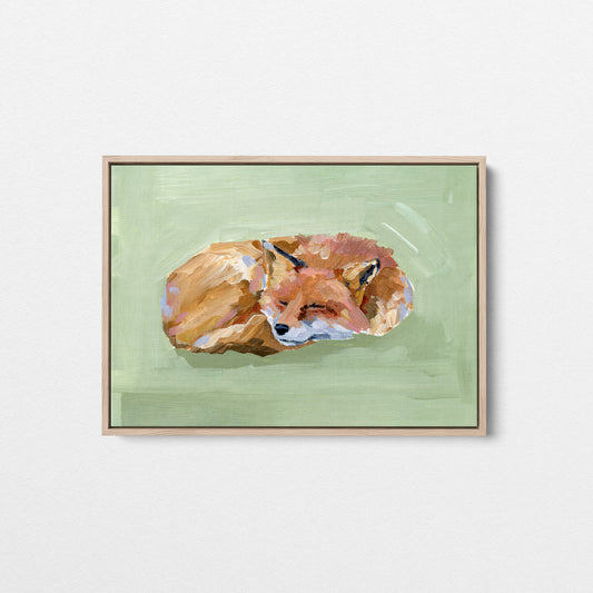 "Napping Fox" Art Print