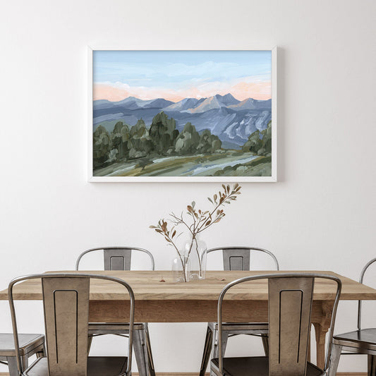’Alpine Glow’ Art Print - Breckenridge Colorado Landscape - Artwork