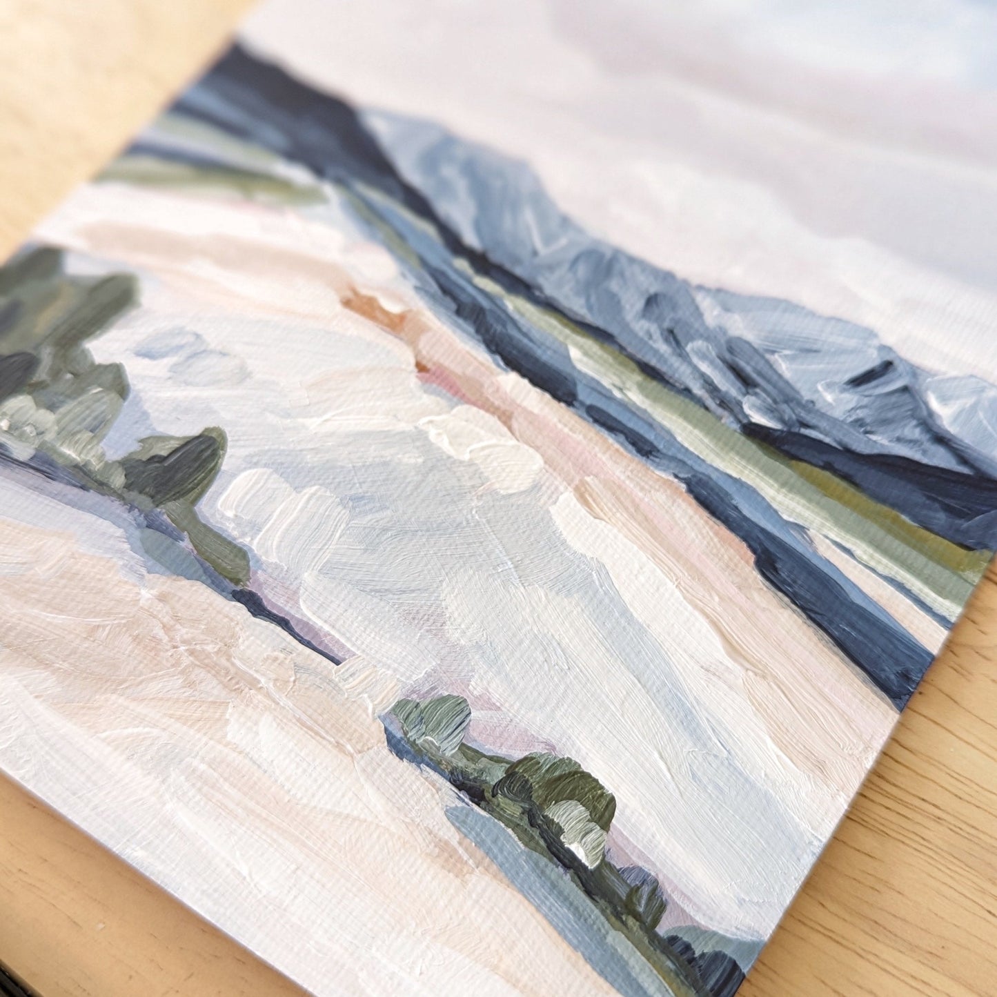 ’Beaver Creek’ Original Painting || 5x7 - Colorado Winter - abstract - Acrylic - Artwork - Avon - Beaver Creek