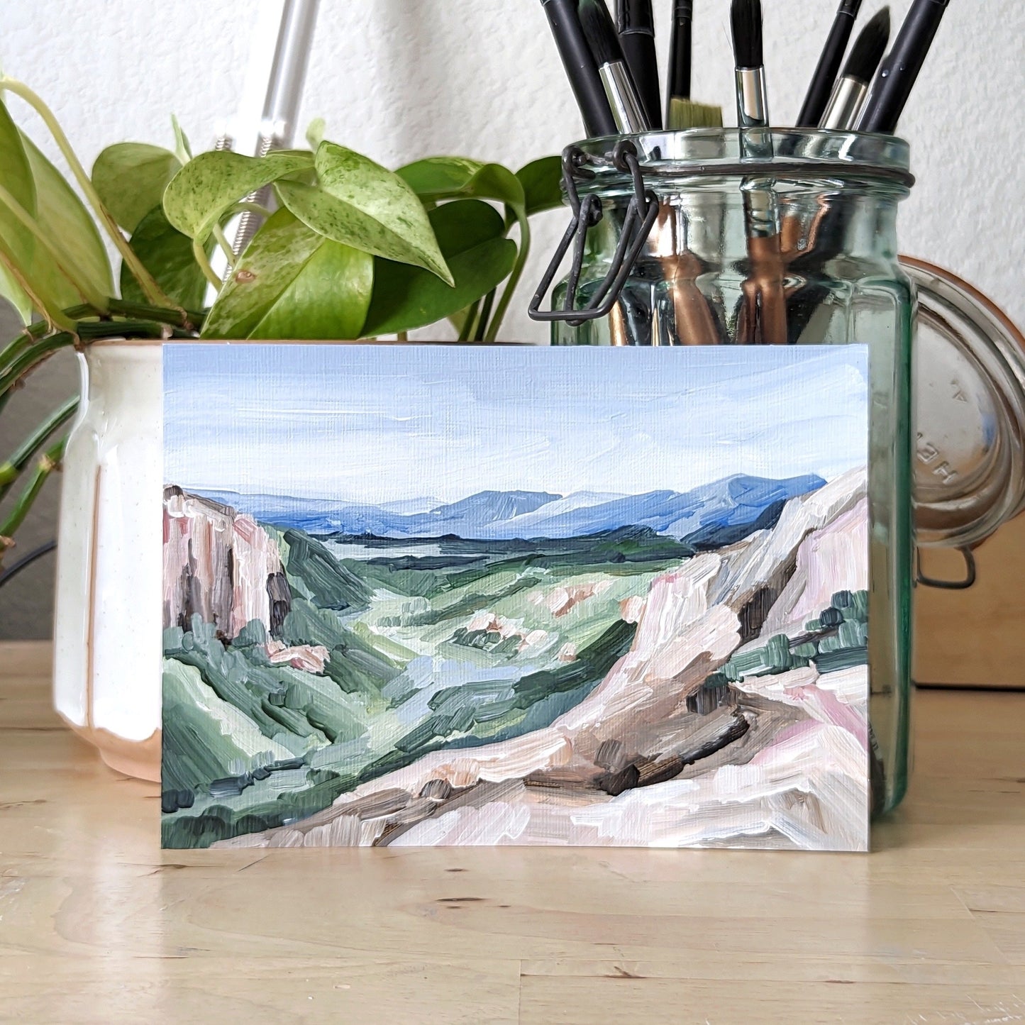 โBlack Bear Passโ Original Painting || 5x7 - Telluride Landscape - abstract - Acrylic - Artwork - Colorado - jeep