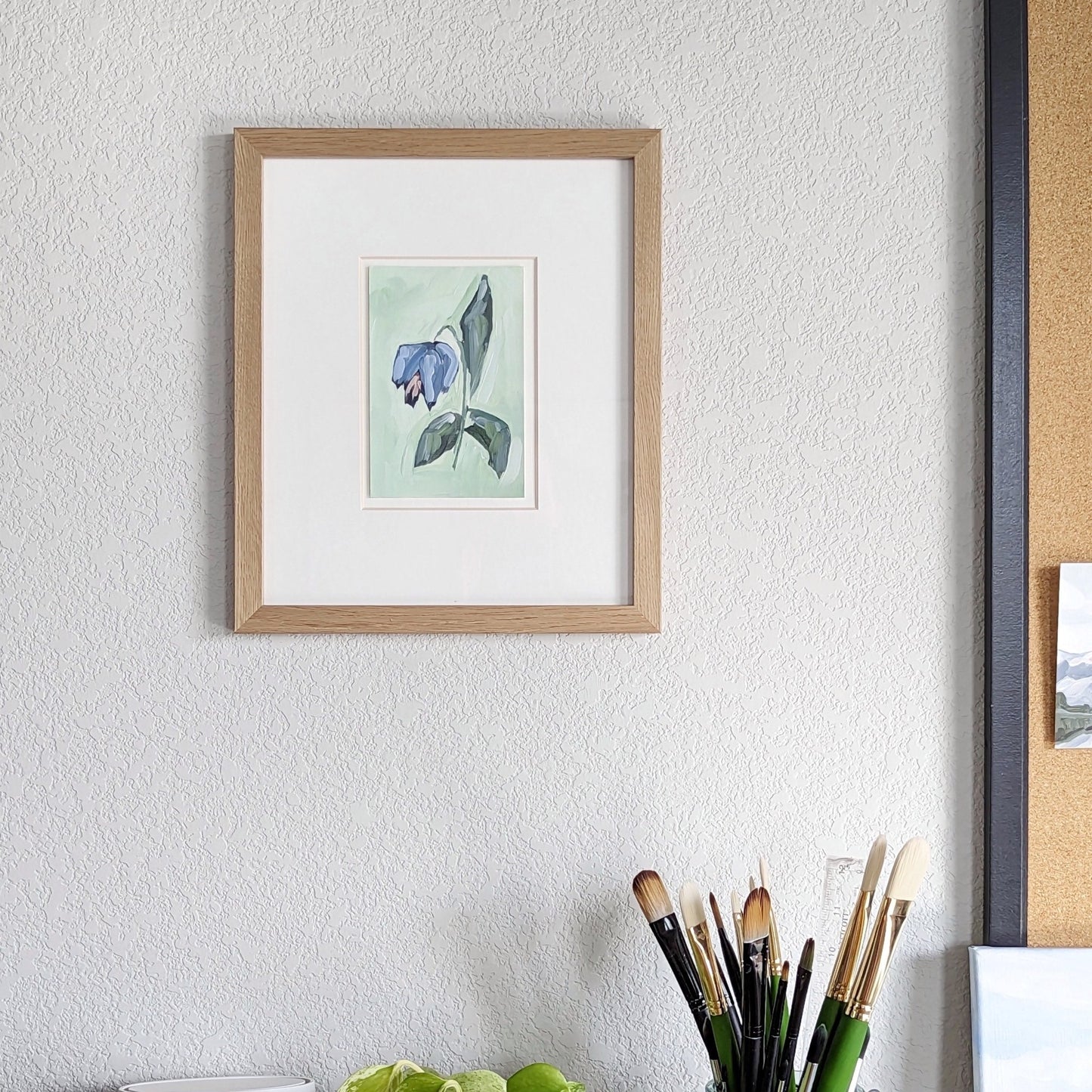 ’Bloom II’ Original Painting || 4x6 - Abstract Flower - abstract - Acrylic - Artwork - botanical - floral