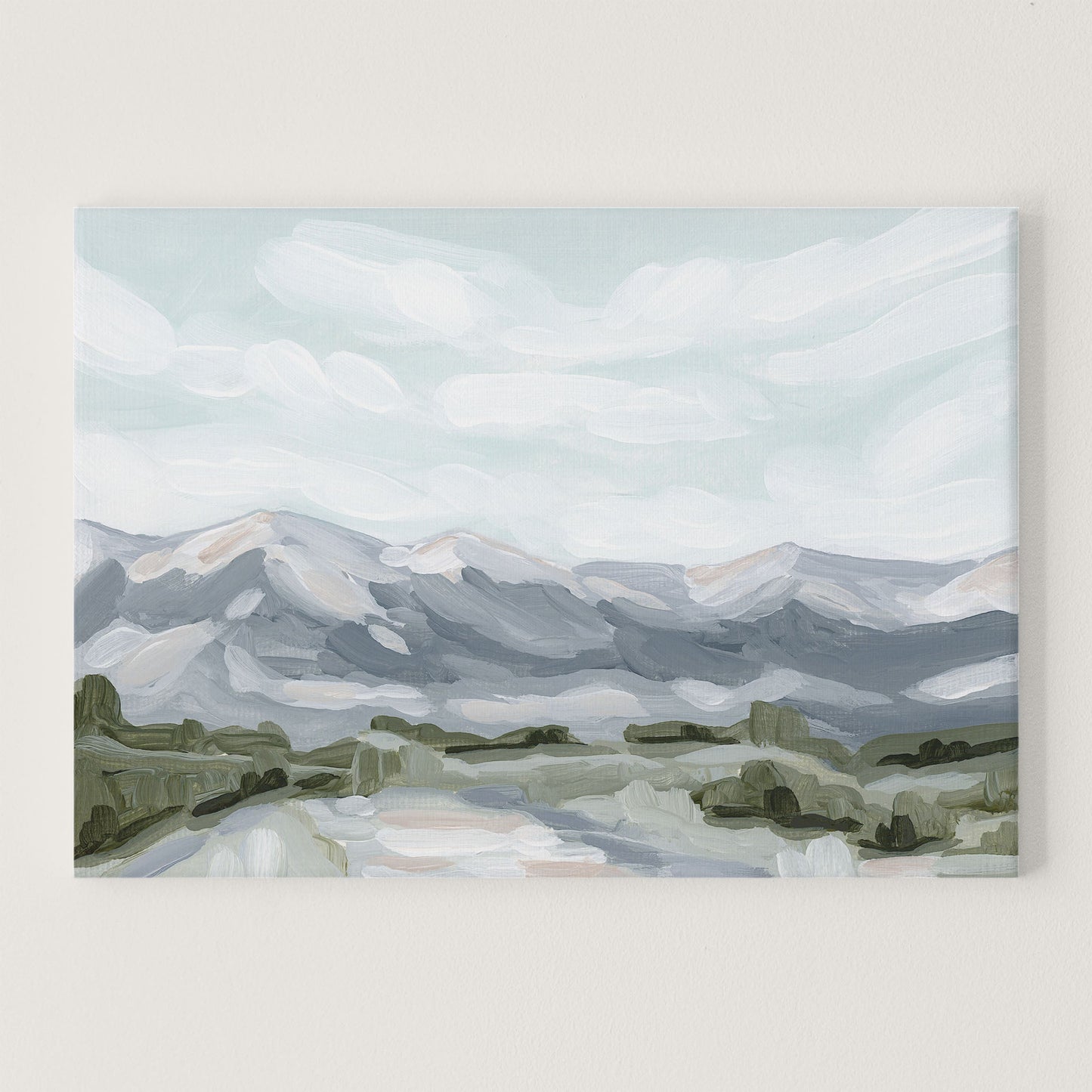 ’Breckenridge’ 8x10 Unframed Stretched Canvas Art Print || Final Sale Breckenridge Colorado Ski Wall abstract Artwork