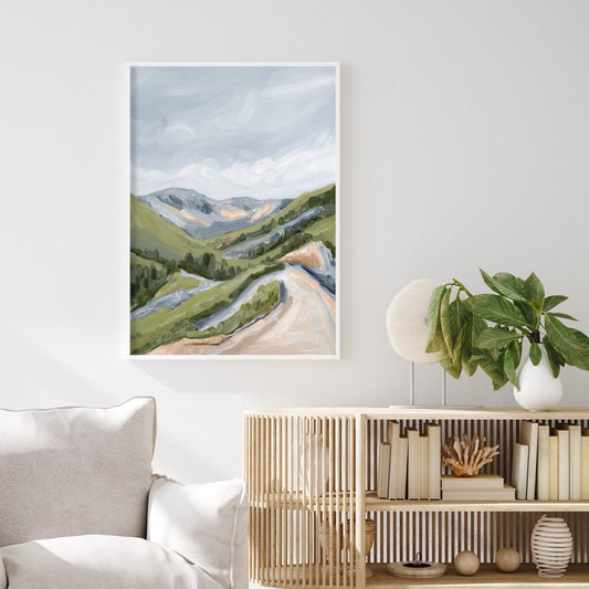’Canyon Ridge Trail’ Art Print - Colorado Mountain Wall - Durango - Landscape