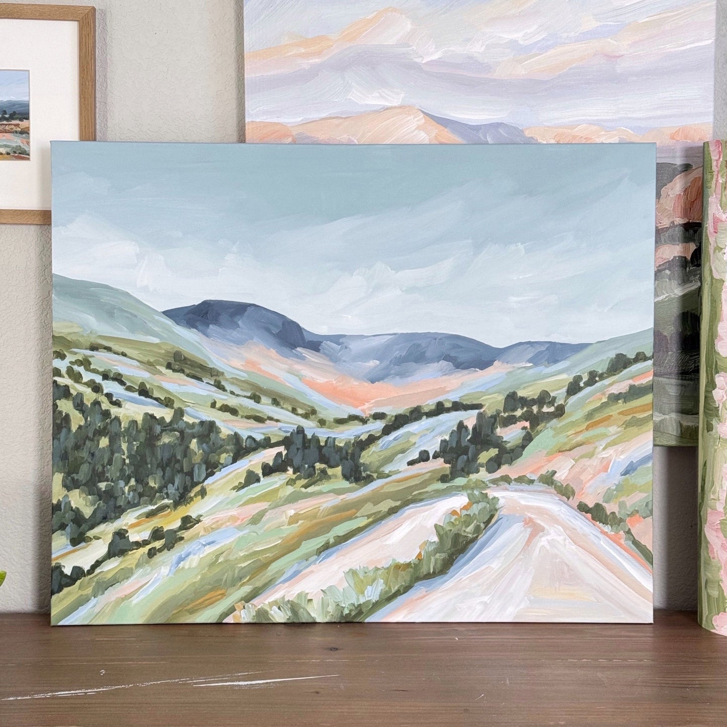 ’Circling Back’ Original Painting || 24x30 - Colorado Landscape - abstract - Acrylic - Artwork - Durango