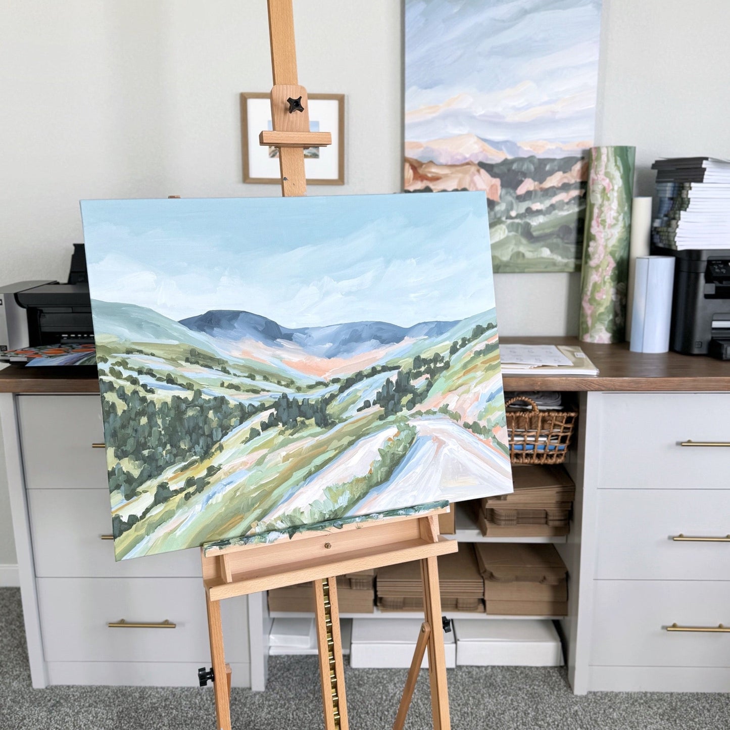 ’Circling Back’ Original Painting || 24x30 - Colorado Landscape - abstract - Acrylic - Artwork - Durango