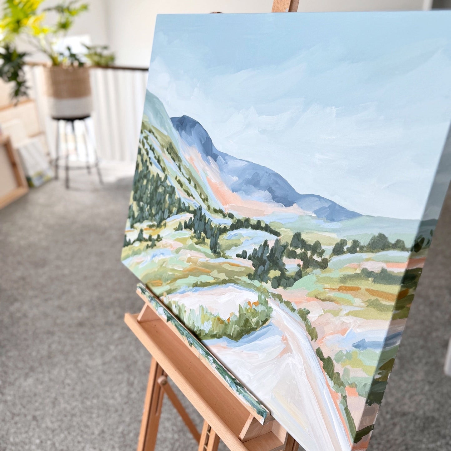 ’Circling Back’ Original Painting || 24x30 - Colorado Landscape - abstract - Acrylic - Artwork - Durango