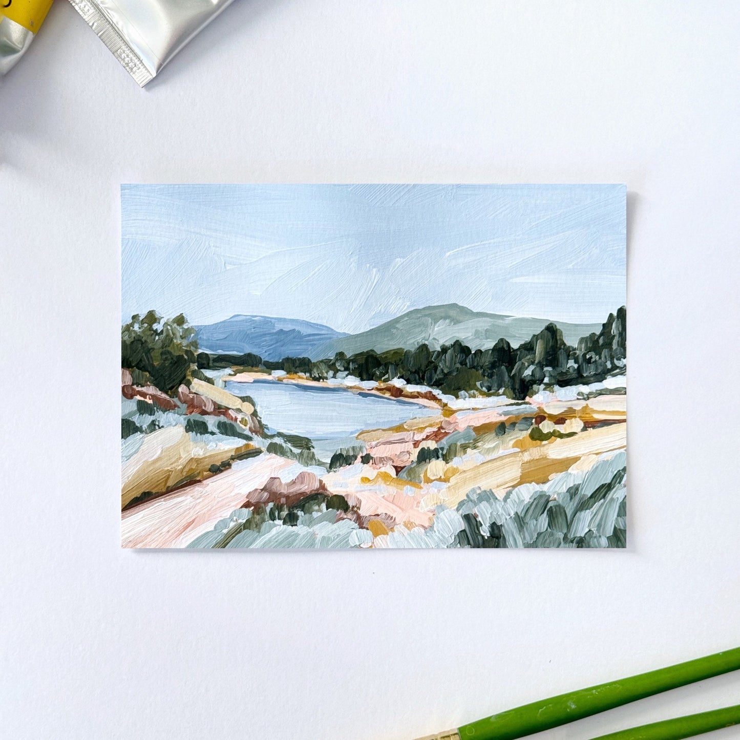 ’Coming Home’ Original Painting || 5x7 - Abstract Colorado - abstract - Acrylic - Artwork - Fairplay
