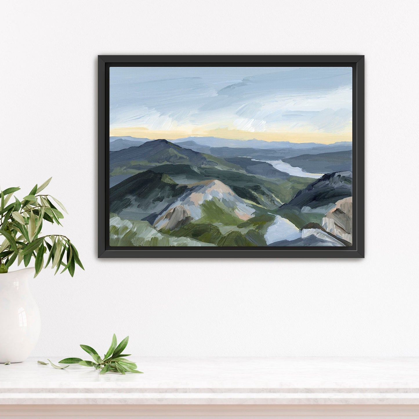 Custom Art Print || Add-on - Stretched Canvas / 8x10 in / Black Frame - Commission