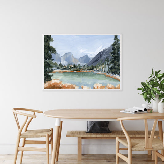’Delta Lake’ Art Print - Grand Teton National Park - abstract - Artwork - Fall