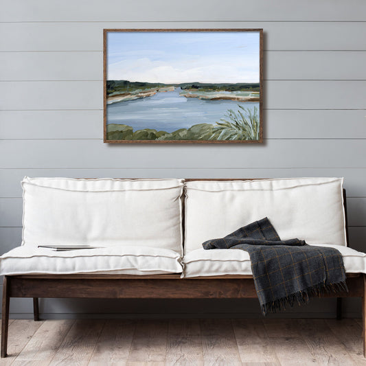 ’Dreaming of the Lake’ Art Print - Peaceful Lake - abstract - Artwork - Landscape