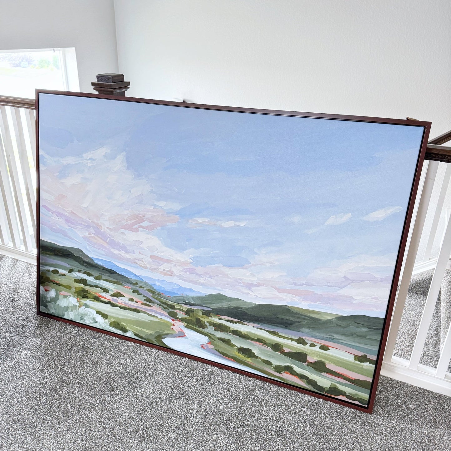 ’Eagle County’ 40x60 Stretched Canvas Art Print with Walnut Frame || Final Sale - Colorado Landscape Wall - Eagle