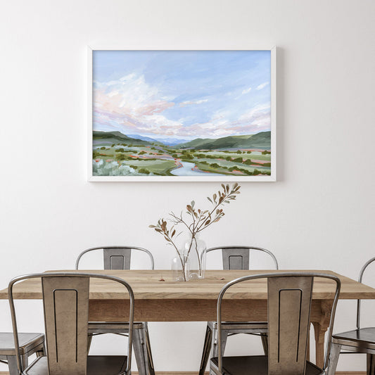 ’Eagle County’ Art Print - Vail Colorado Landscape Painting - Eagle - Mountain