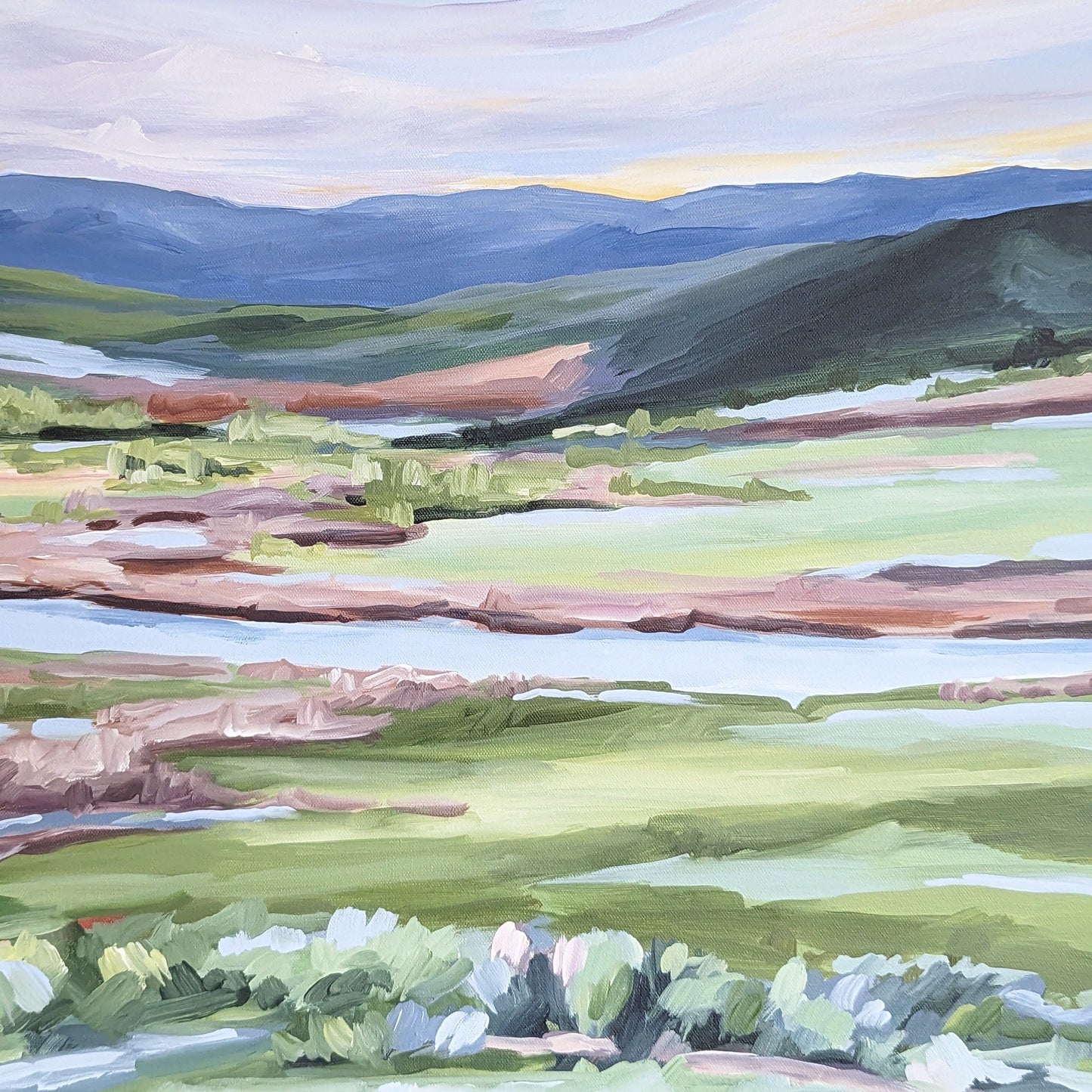 โEagle Riverโ Original Painting || 30x40 - Vail Colorado Landscape - abstract - Acrylic - Artwork - Edwards