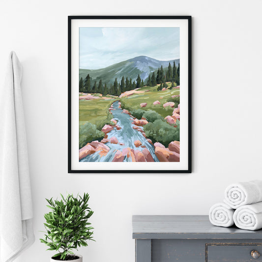 ’Follow the Stream’ Art Print - Colorado Landscape Wall - Brainard Lake