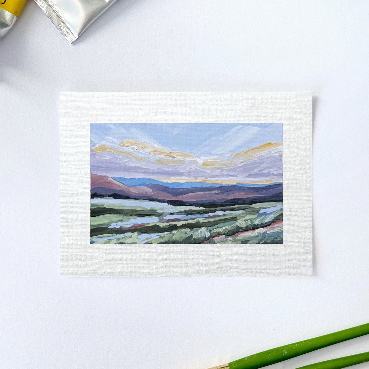 ’Front Range II’ Original Painting || 5x7 - Colorado Landscape - abstract - Acrylic - Artwork - Denver