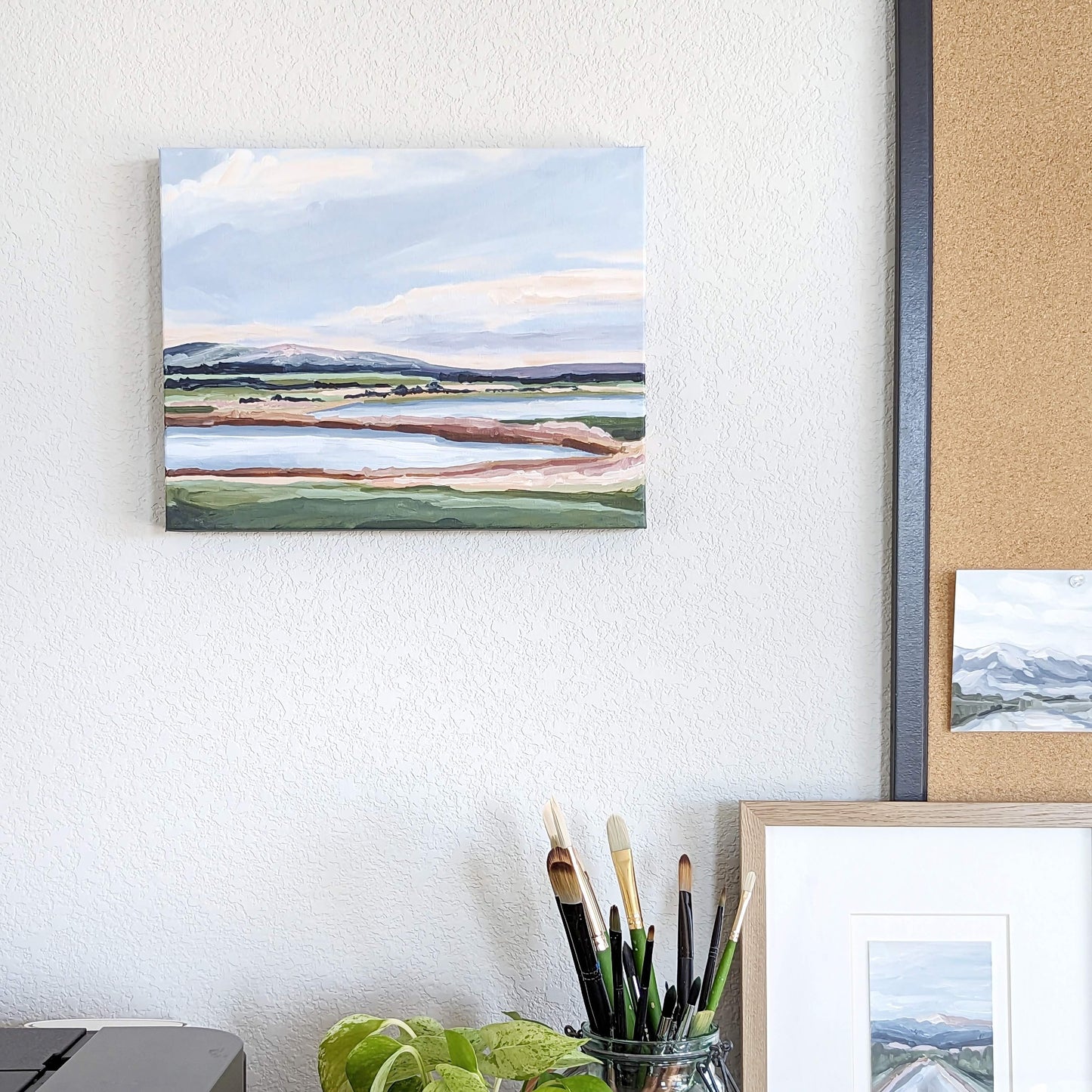’Lakewood’ Original Painting || 11x14 - Denver Landscape - abstract - Acrylic - Artwork - Colorado