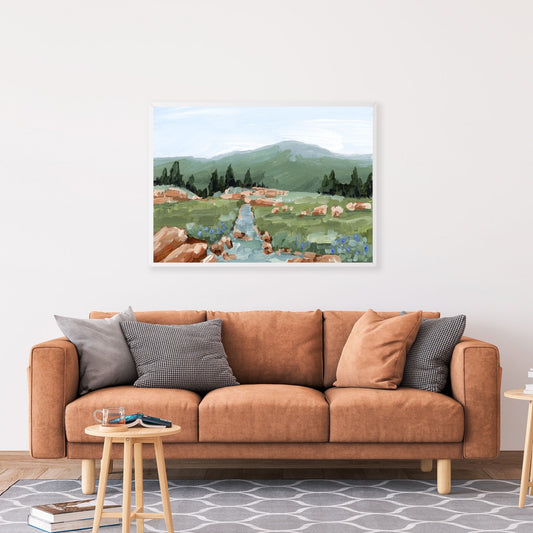 ’Look Up’ Art Print - Colorado Landscape Wall - Lake - Mountain