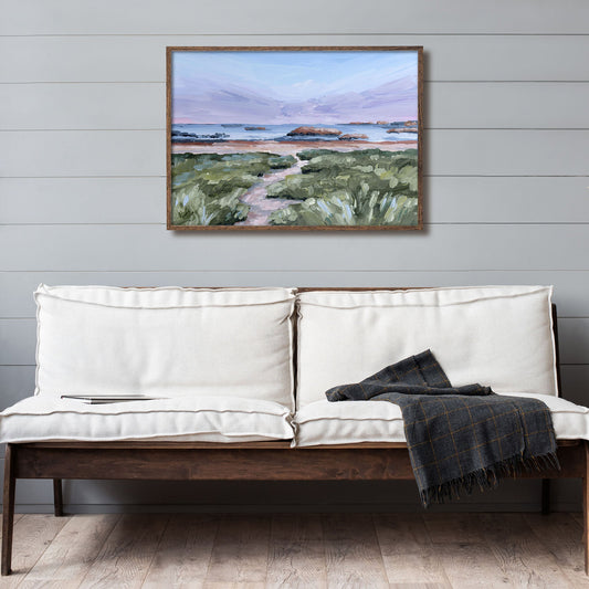 ’Massachusetts Summer’ Art Print - New England Landscape Painting - Atlantic Ocean - Beach - coast - Coastal