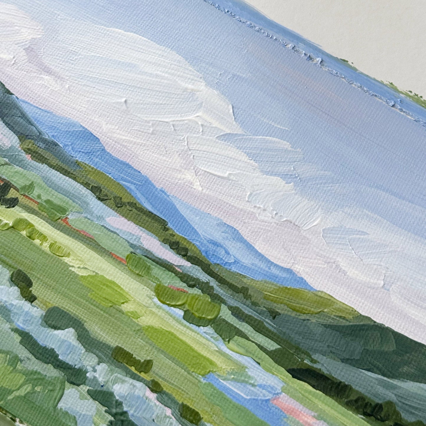 ’Moving West’ Original Painting || 5x7 - Vail Valley Mountain Wall Art - abstract - Acrylic - Artwork - Colorado