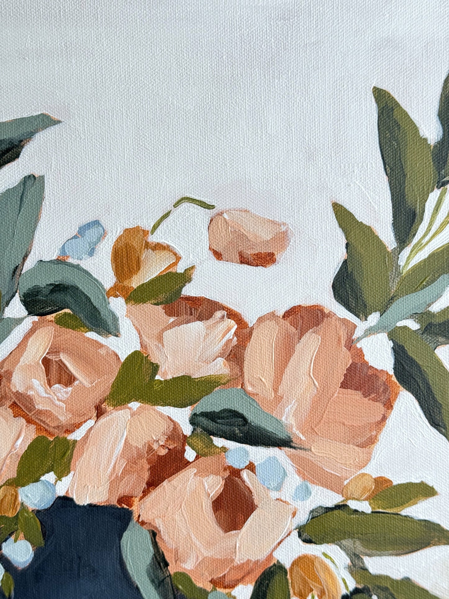 โOverflowingโ Original Painting || 16x20 - Floral Still Life - abstract - Acrylic - Artwork - floral - Flower