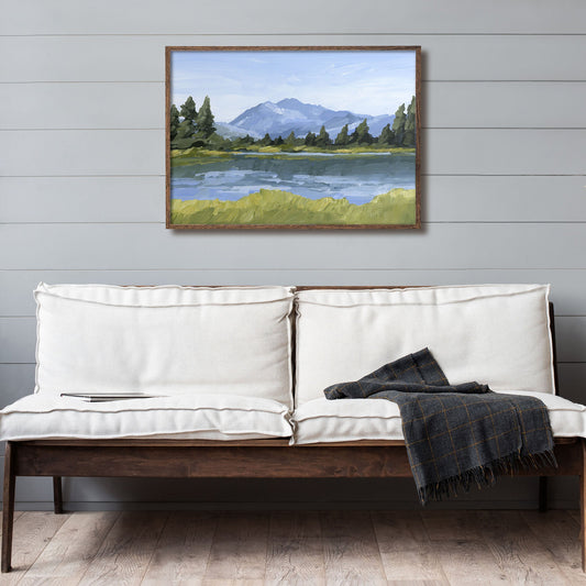 ’Picture Lake’ Art Print - Washington Cascades Wall - ’mount shuksan’ - ’picture lake’ - Artwork - cascade
