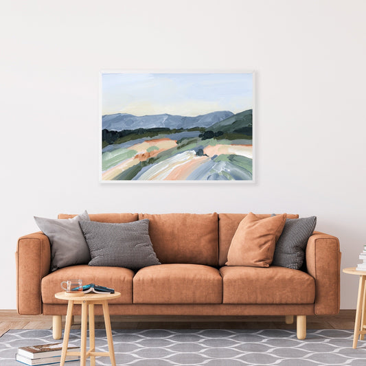 ’Run to the Mountains’ Art Print - Colorado Landscape Wall - abstract - Artwork - Durango