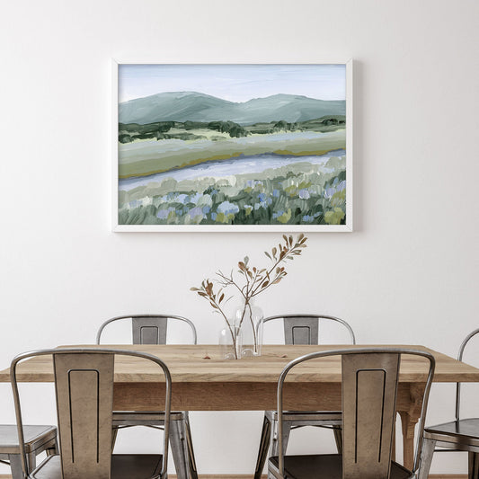 ’Sagebrush’ Art Print - Colorado Mountain - abstract - Artwork - Flowers