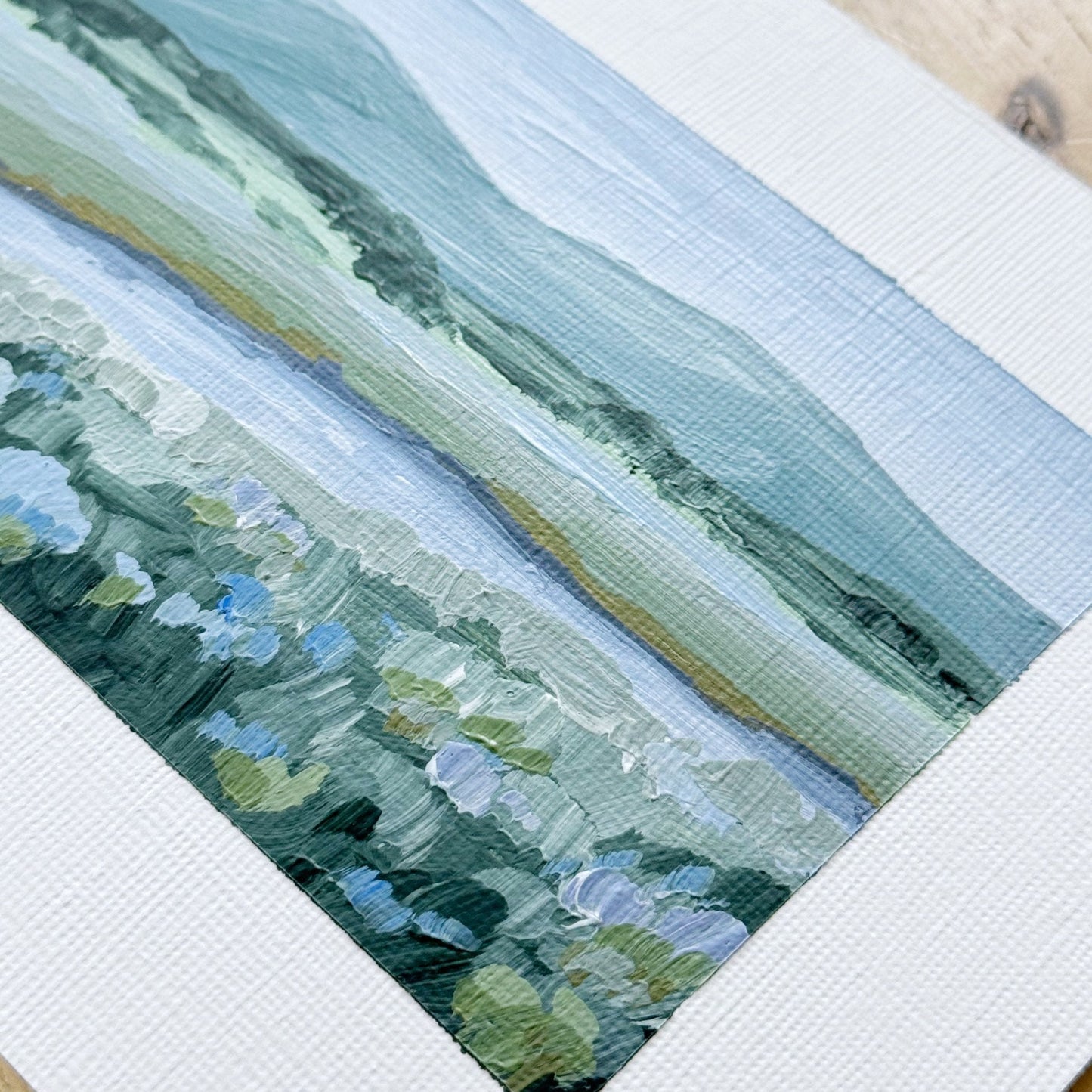 ’Sagebrush I’ Original Painting || 5x7 Colorado Landscape abstract Acrylic Artwork