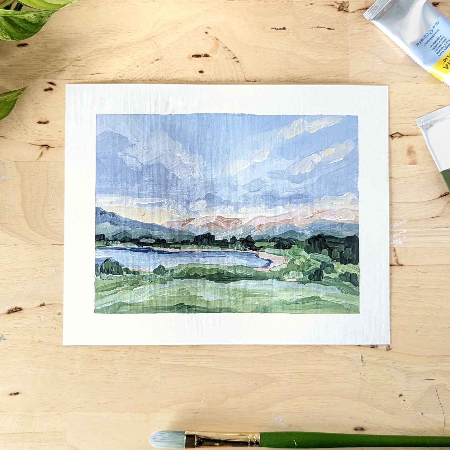 โSan Juanโ Original Painting || 8x10 - Colorado Landscape - abstract - Acrylic - Artwork - Lake