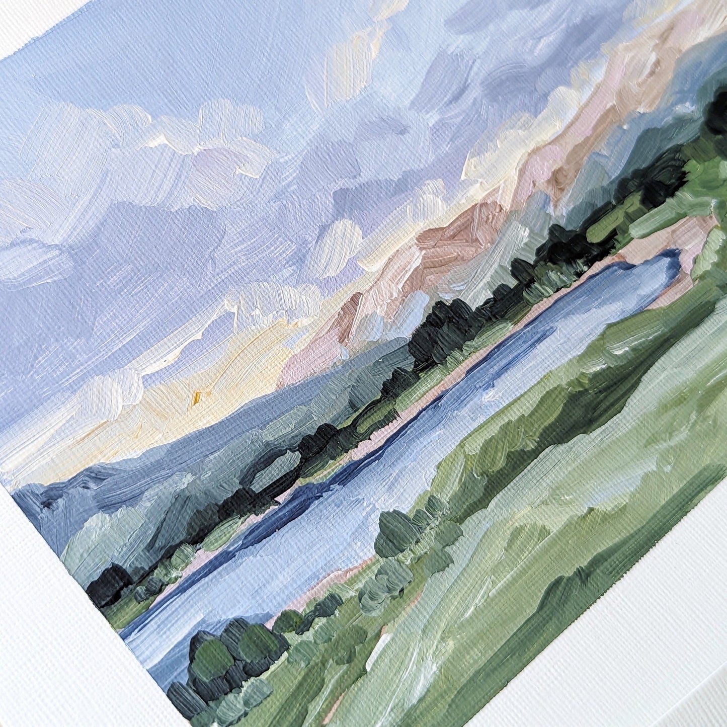 โSan Juanโ Original Painting || 8x10 - Colorado Landscape - abstract - Acrylic - Artwork - Lake
