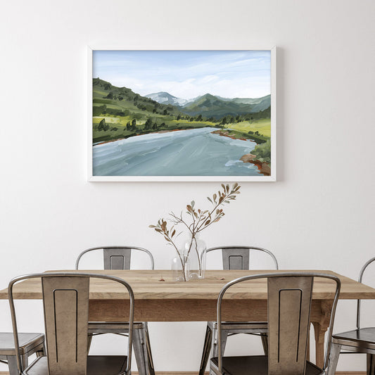 ’Slate River’ Art Print - Crested Butte Colorado - abstract - Artwork