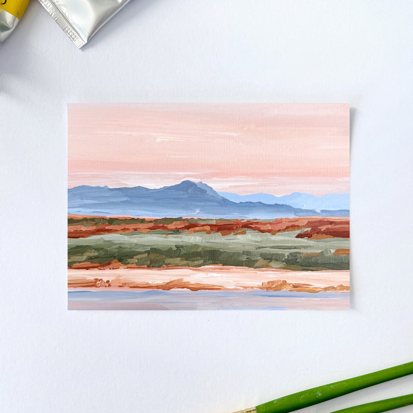 ’Southwest Somewhere’ Original Painting || 5x7 - Colorado Landscape - abstract - Acrylic - Artwork - Autumn