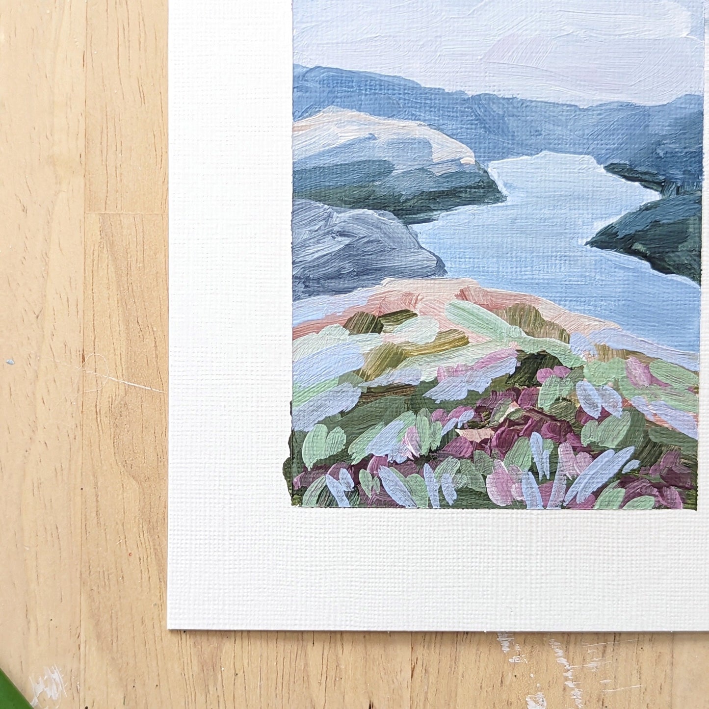 โStop at the Fjordโ Original Painting || 5x7 - Vail Colorado Landscape - โEagle Riverโ - abstract - Acrylic - Artwork