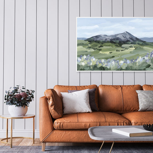 ’Summer Mountain’ Art Print - Crested Butte Colorado - abstract - Artwork