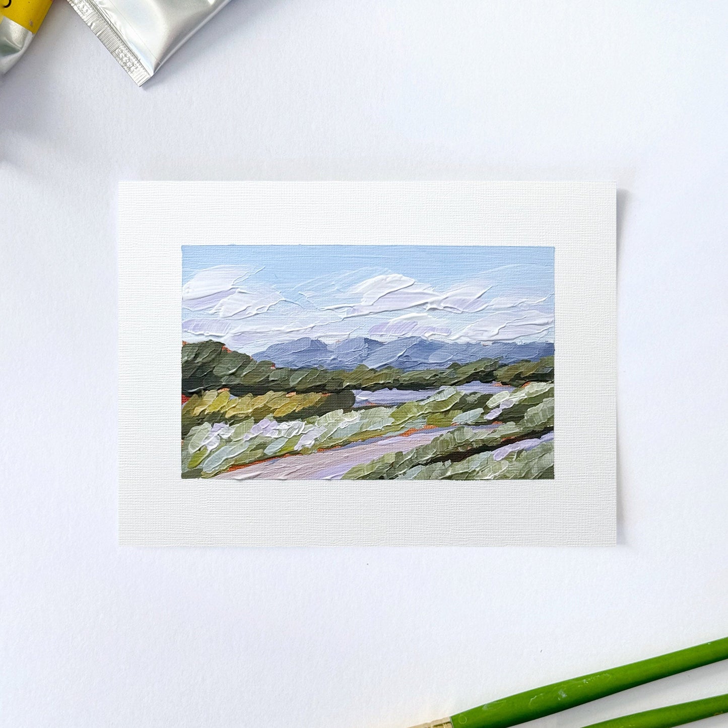 ’Sweet Spot II’ Original Painting || 5x7 - Salida Colorado Landscape - abstract - Acrylic - Artwork - Autumn