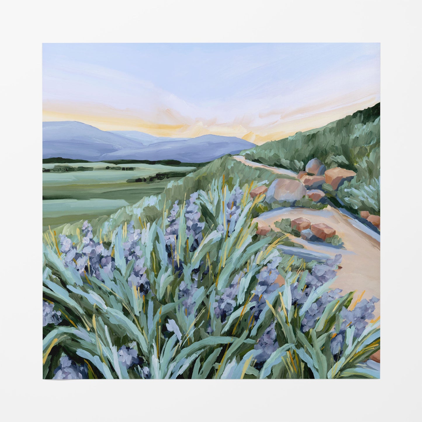 ’Take in the View’ Art Print - Rolled Canvas / 12x12 / No Frame - Colorado Scenery Wall - abstract - Acrylic - Artwork