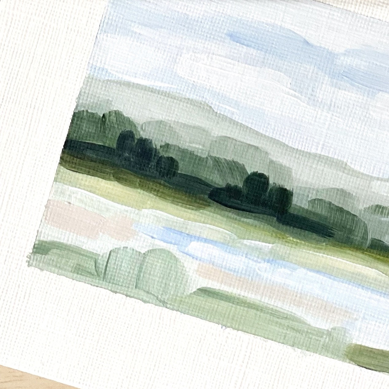 ’The Trail Ends’ Original Painting || 5x7 - Colorado Landscape - abstract - Acrylic - Artwork - Fairplay