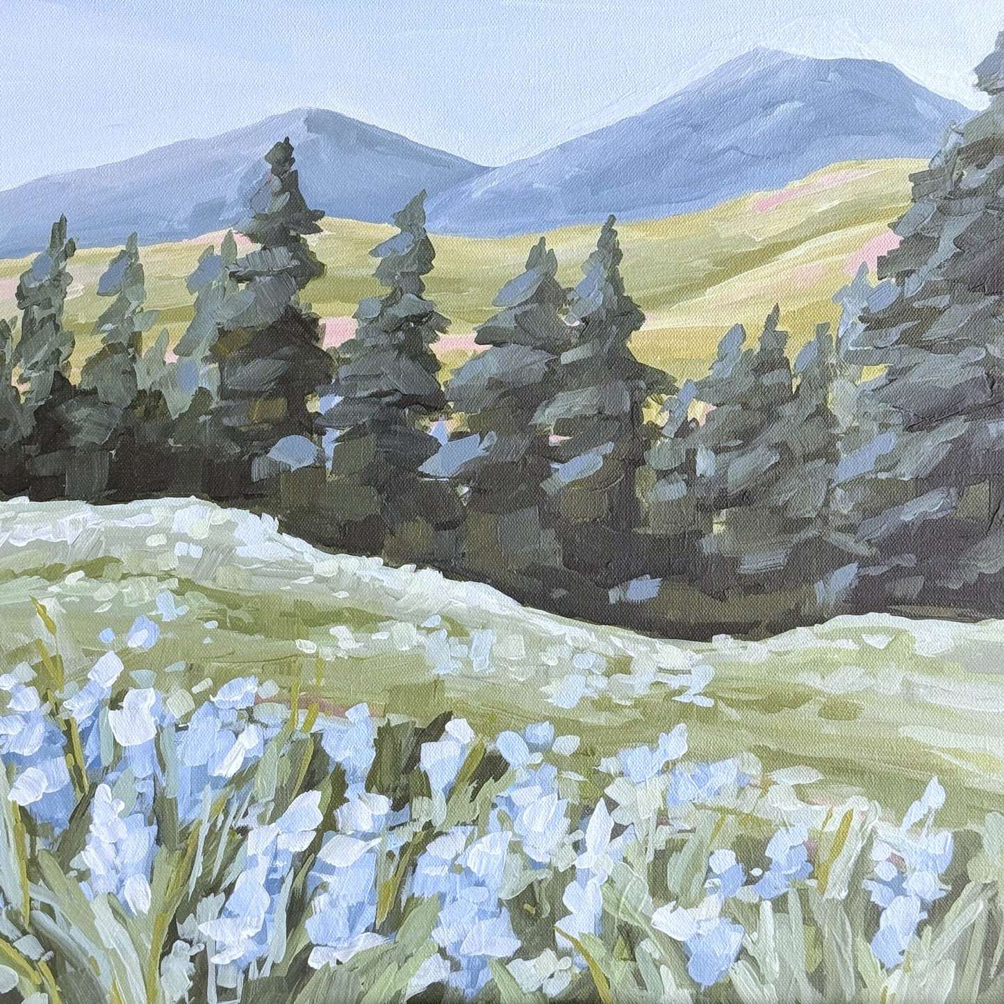 โToward the Summitโ Original Painting || 24x36 - Durango Colorado Landscape - abstract - Acrylic - Artwork