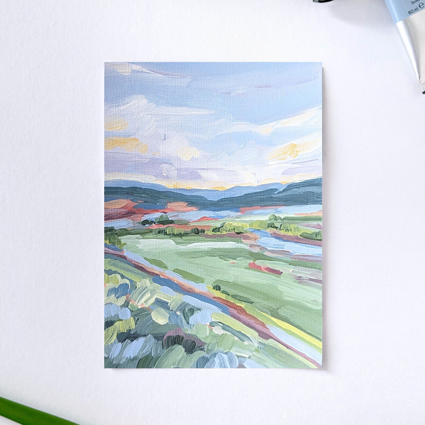 โWalk by the Riverโ Original Painting || 5x7 - Vail Landscape - abstract - Acrylic - Artwork - Colorado - jeep