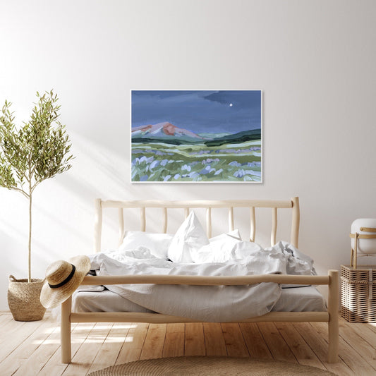 ’When the Moon Shines II’ Art Print - Colorado Abstract Landscape - abstract - Artwork - Crested Butte