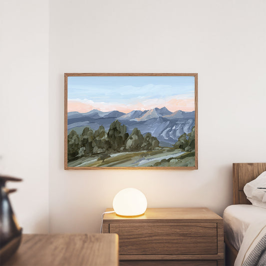 Kunstdruck „Alpine Glow“