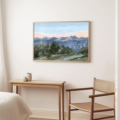 Kunstdruck „Alpine Glow“