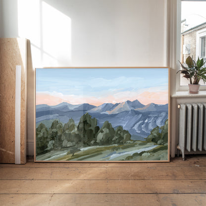 Kunstdruck „Alpine Glow“