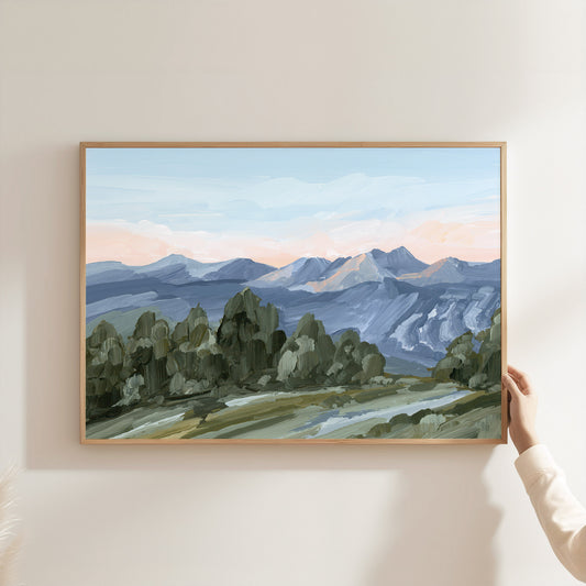 "Alpine Glow" Art Print