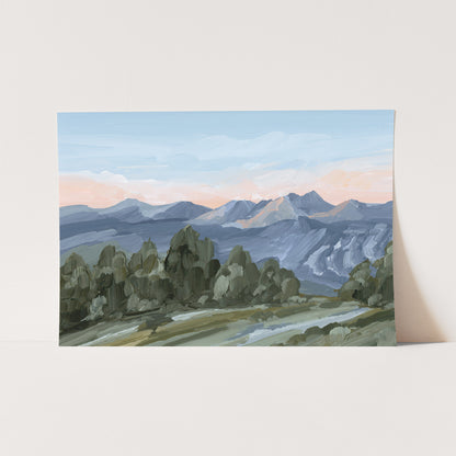 Kunstdruck „Alpine Glow“