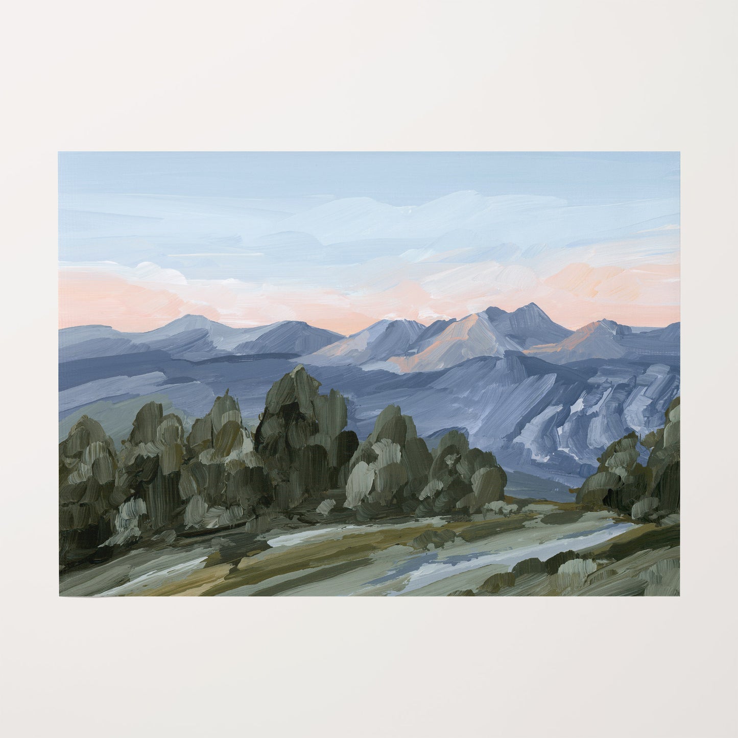 Kunstdruck „Alpine Glow“