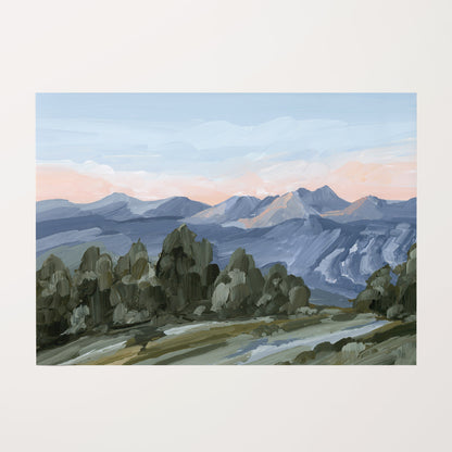 Kunstdruck „Alpine Glow“