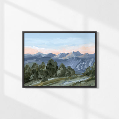 Kunstdruck „Alpine Glow“