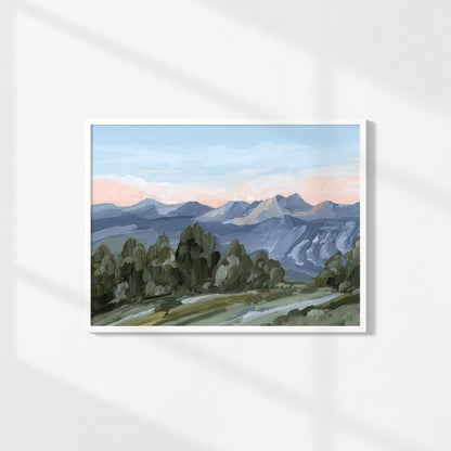 Kunstdruck „Alpine Glow“