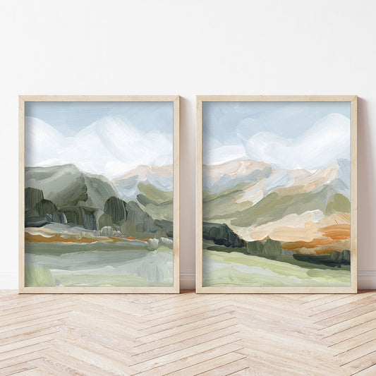 "Autumn Dance" Diptych Art Print || Set of 2